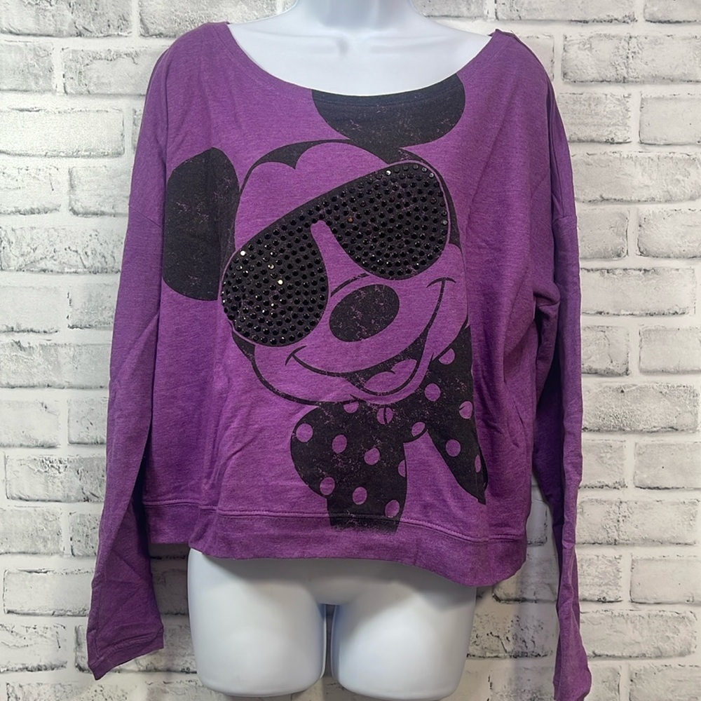 Disney’s Mickey Mouse Light Weight Off Shoulder Sweatshirt Medium